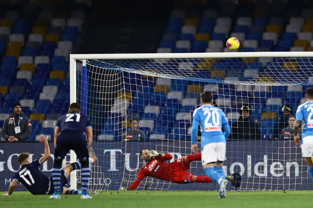 Lazio, solo tre volte sono arrivate due vittorie contro il Napoli in campionato 1 rigore Immobile 024