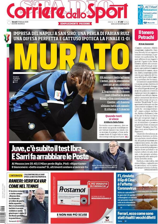 corriere dello sport 2020 02 13 5e44863a7e500