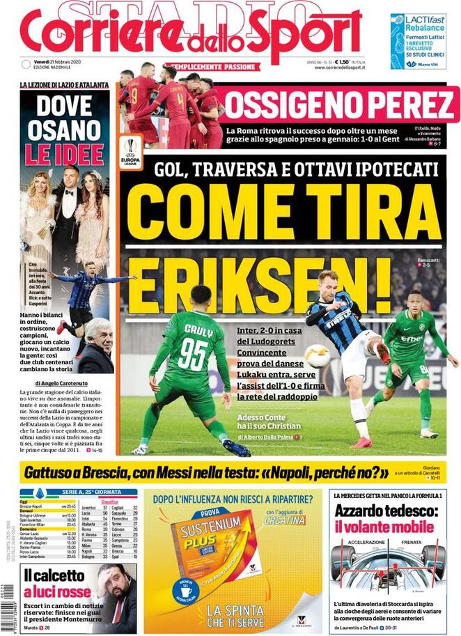 corriere dello sport 2020 02 21 5e4f1265cbc76