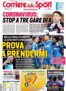 corriere dello sport 2020 02 23 5e51c11940c82