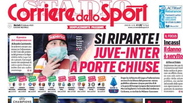 corriere dello sport 2020 02 25 5e5461454be89