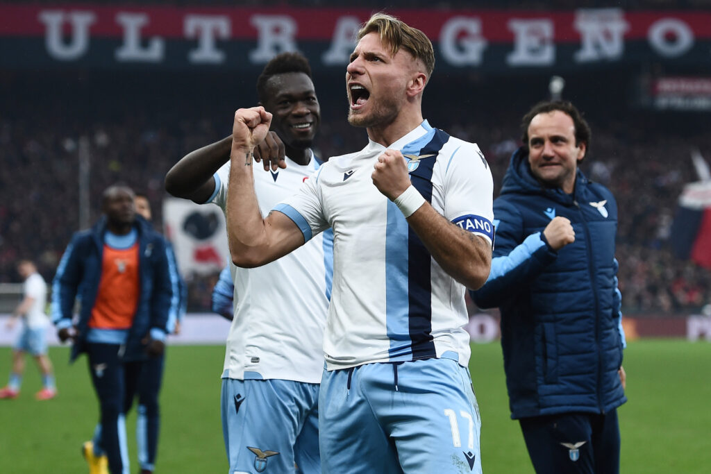 Lazio, De Martino: «Immobile rinnova fino al 2025» 1 esult gol Immobile BUF 8263