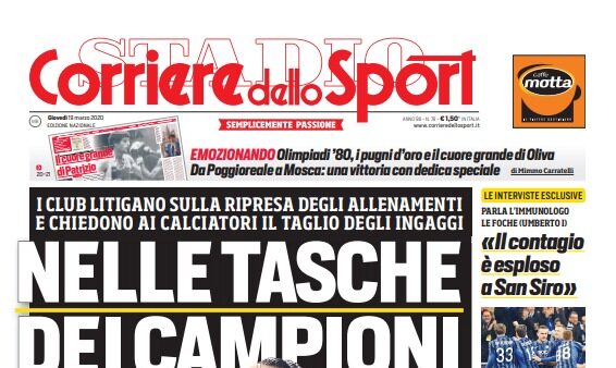 Corriere dello sport 19 marzo