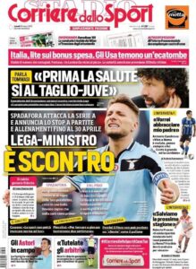 Le prime pagine dei principali quotidiani sportivi – 30 marzo