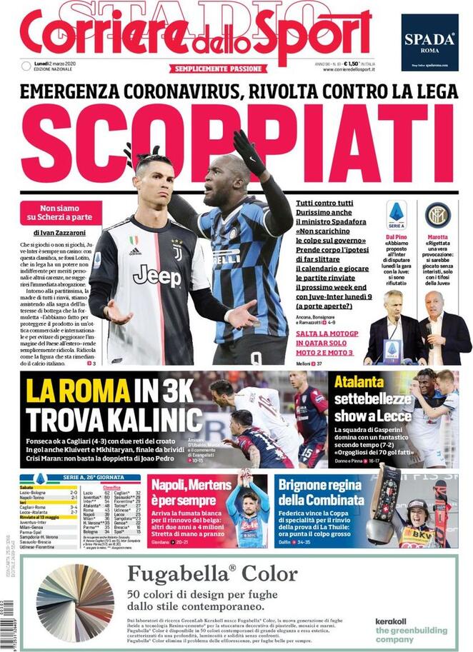 corriere dello sport 2020 03 02 5e5c417d73eb7
