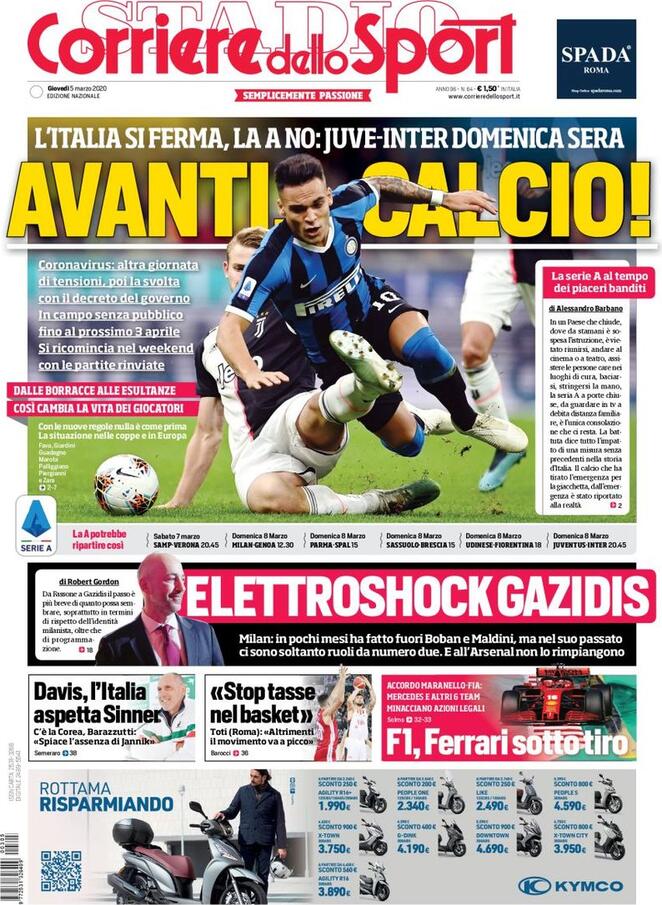 corriere dello sport 2020 03 05 5e6035f86bce2
