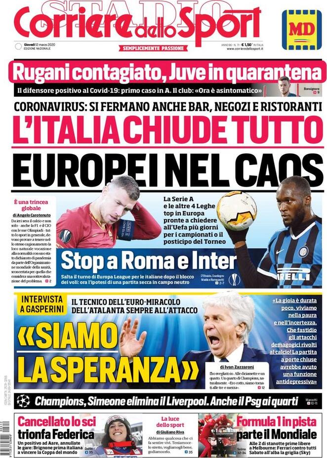corriere dello sport 2020 03 12 5e697774e4831