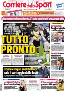 Le prime pagine dei principali quotidiani sportivi – 15 Aprile