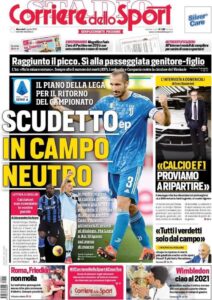 Le prime pagine dei principali quotidiani sportivi – 1 Aprile