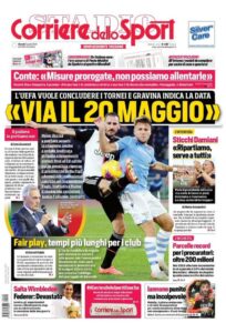 Le prime pagine dei principali quotidiani sportivi – 2 Aprile