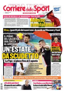Le prime pagine dei principali quotidiani sportivi – 24 Aprile