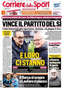 Le prime pagine dei principali quotidiani sportivi – 18 Aprile