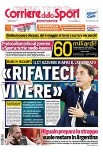 corriere dello sport 2020 04 19 5e9b78a262fad
