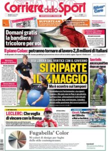corriere dello sport 2020 04 23 5ea0be9a0abb9