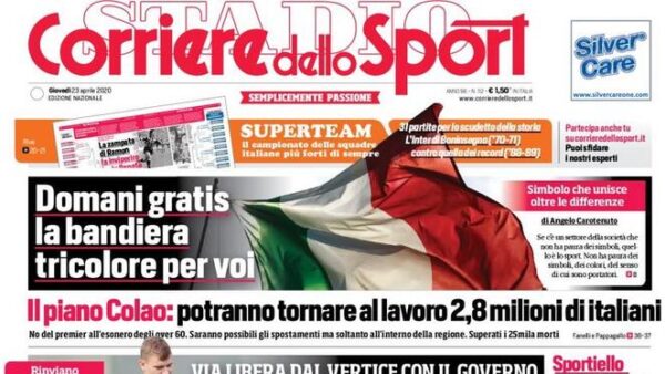 corriere dello sport 2020 04 23 5ea0be9a0abb9