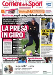 Le prime pagine dei principali quotidiani sportivi – 27 Aprile