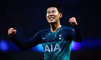 son esultanza tottenham aprile 2019