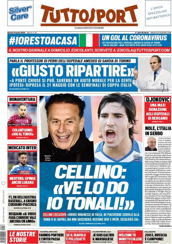 tuttosport 2020 04 16 5e978406dfac0