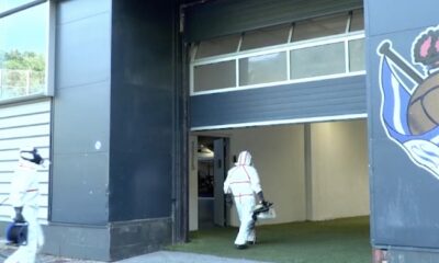coronavirus disinfestazione real sociedad