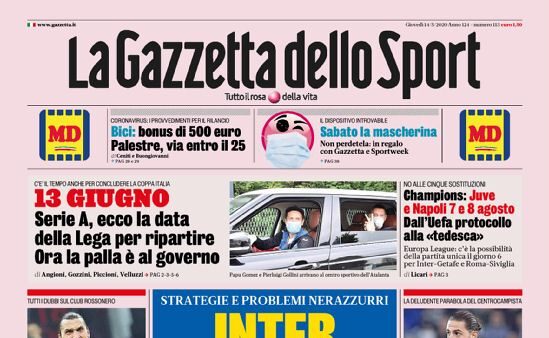 la gazzetta dello sport d5a9db8dbe27ec00fed1f1680dcb4f1720200514