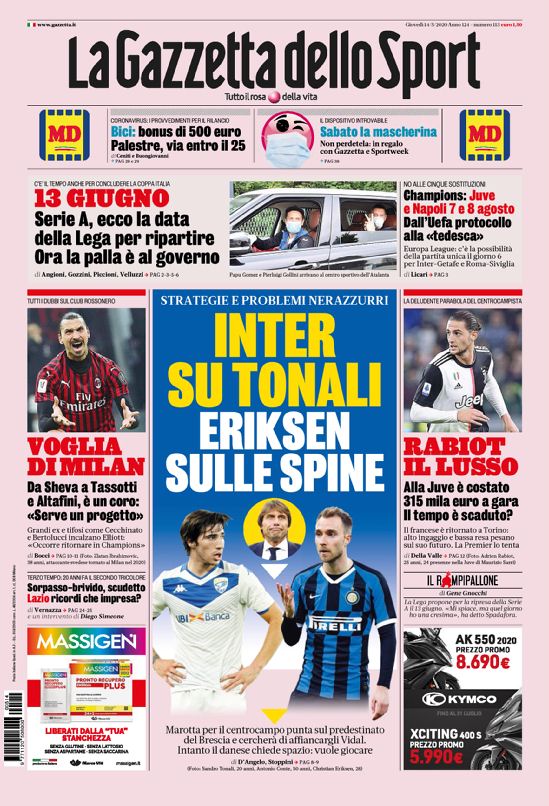 la gazzetta dello sport d5a9db8dbe27ec00fed1f1680dcb4f1720200514