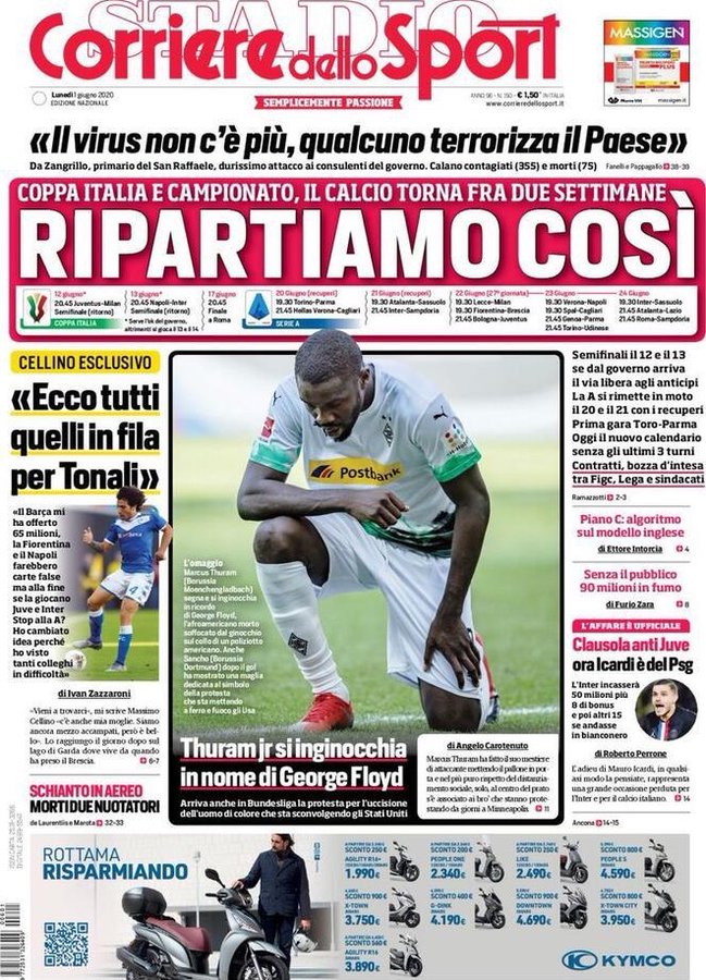 Le prime pagine dei principali quotidiani sportivi – 1 Giugno 21 EZZlgbaXsAAiiyq