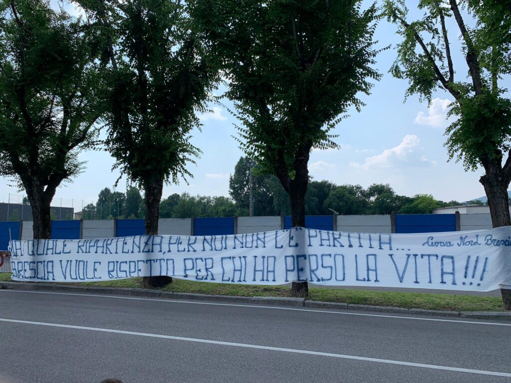 Brescia, i tifosi contro la ripresa: «Rispetto per chi ha perso la vita» 1 WhatsApp Image 2020 06 27 at 17.10.58