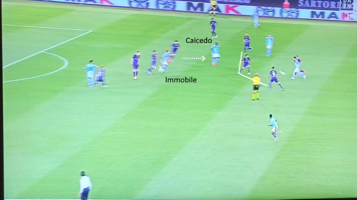 lazio fiore immobile e caicedo male
