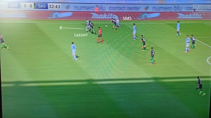 lazio-sassuolo (sms e lazzari) lazio lazzari
