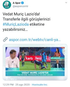 La notizia dalla Turchia: Muriqi ha finalmente firmato con la Lazio!