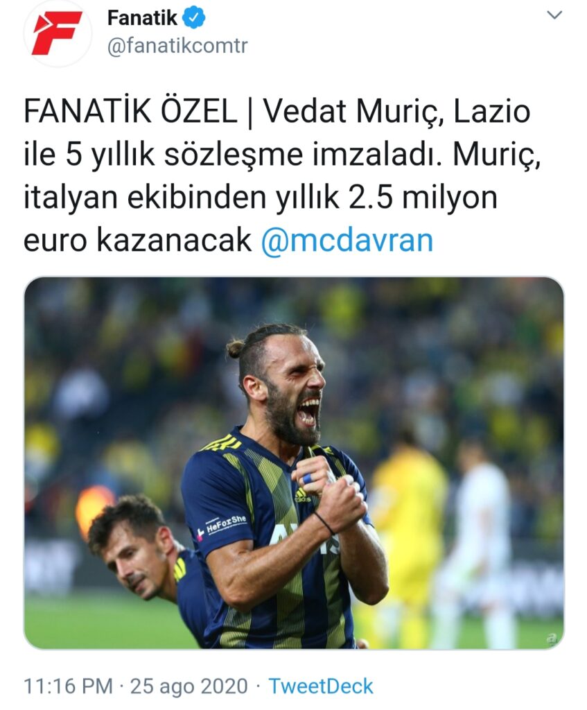 Fanatik - Muriqi ha già firmato un quinquennale con la Lazio 1 20200826 005042