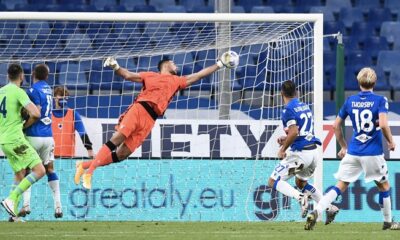 Quagliarella gol Strakosha