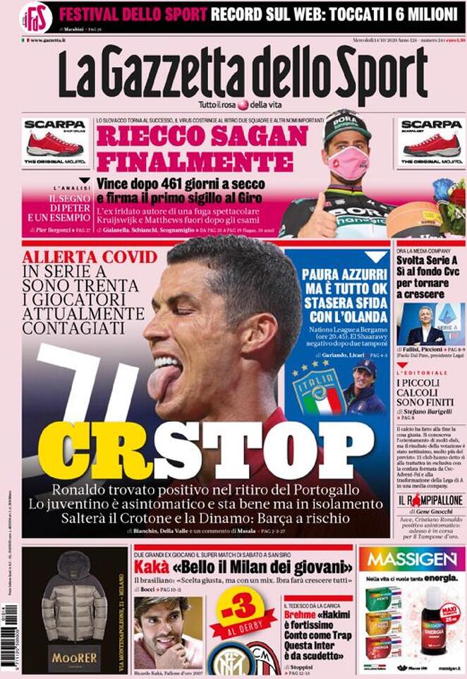 la gazzetta dello sport 2020 10 14 5f8630d0a670b