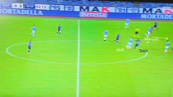 lazio atalanta marusic si butta