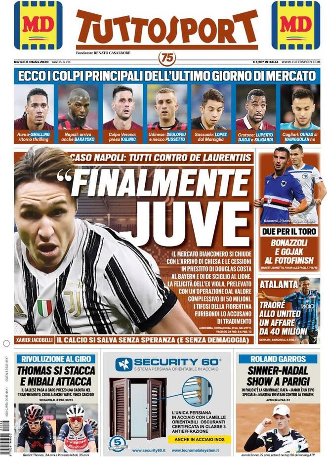 tuttosport 2020 10 06 5f7b9d96180e0