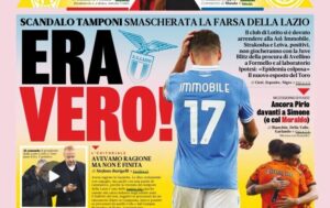 Le prime pagine dei principali quotidiani sportivi – 8 novembre