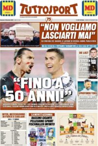 Le prime pagine dei principali quotidiani sportivi – 13 dicembre