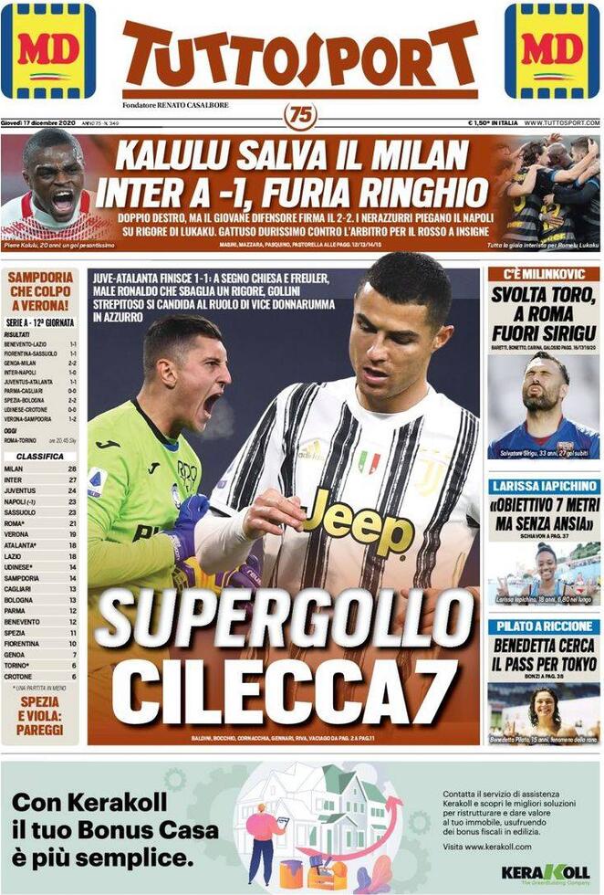 tuttosport 2020 12 17 5fda980789a4a