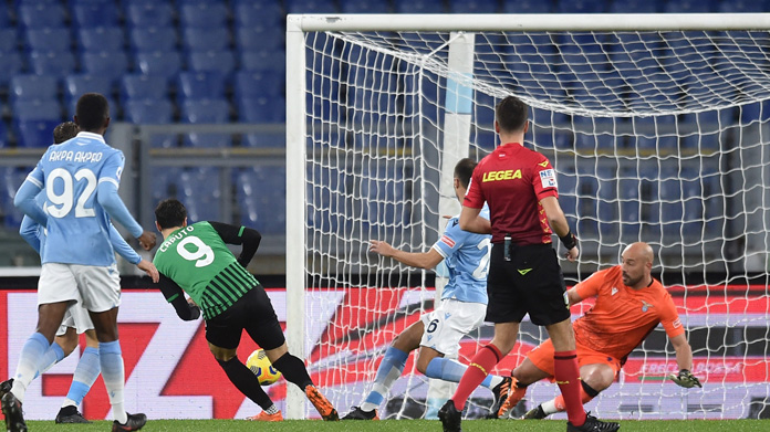 Gol Caputo Sassuolo Lazio