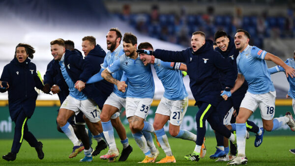 Lazio esultanza fine gara