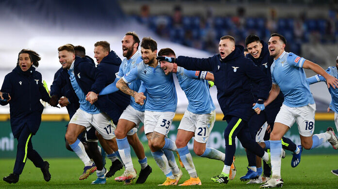 Lazio esultanza fine gara