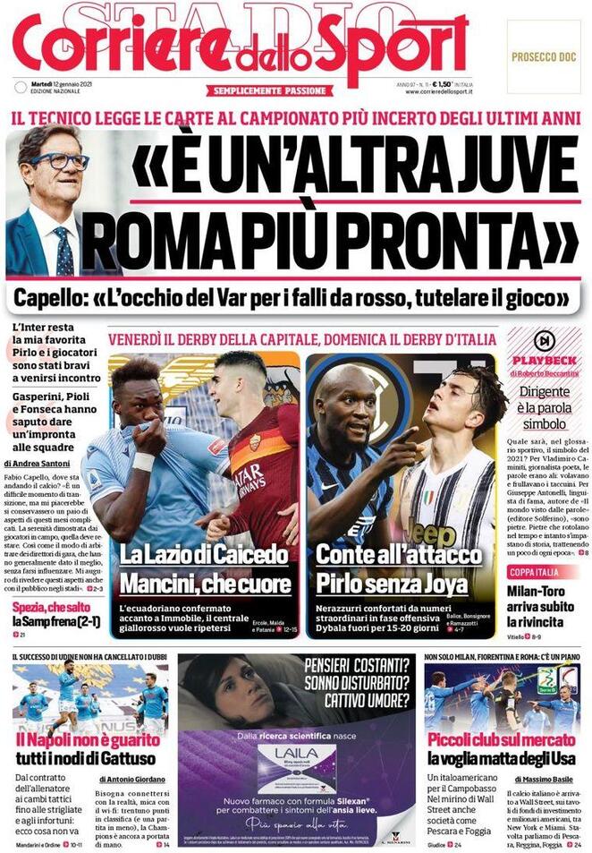 corriere dello sport 2021 01 12 5ffd2f074b264