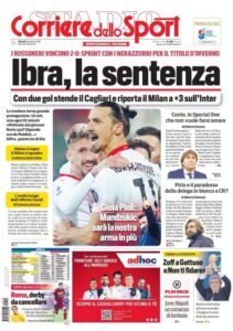 corriere dello sport 19 gennaio 2021