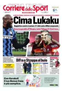 Prima pagina Corriere 15 02 2021