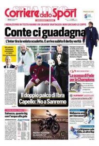 Prima pagina Corriere 16 02 2021