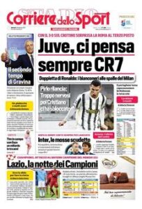 Prima pagina Corriere 23 02 2021