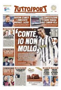 Prima pagina TuttoSport 23 02 2021