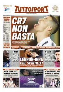 Prima pagina TuttoSport 28 02 2021