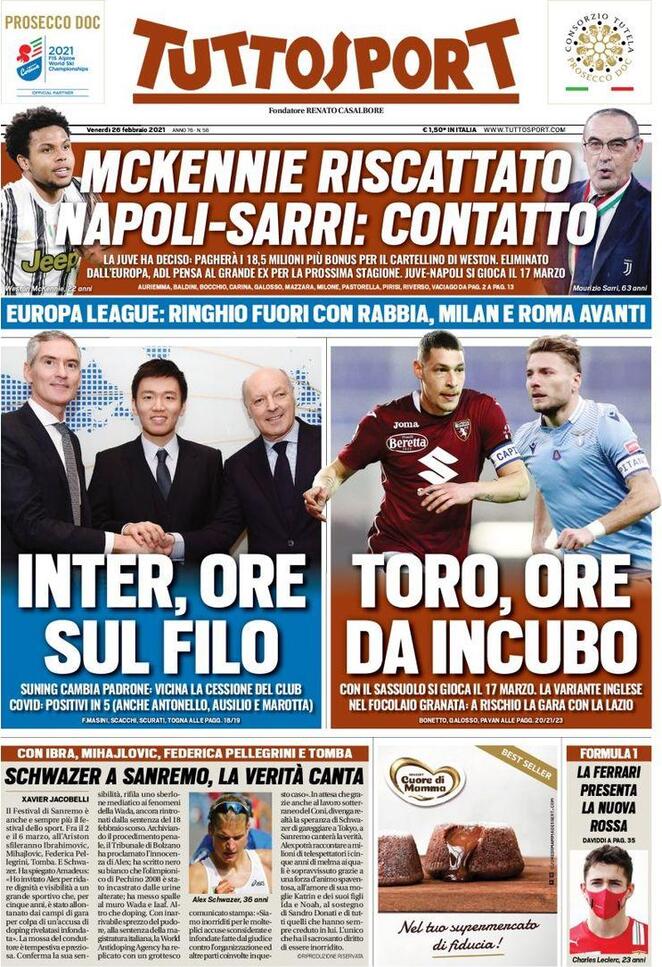 tuttosport 2021 02 26 6038364f7a484