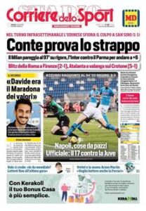 Prima pagina Corriere 04 03 2021